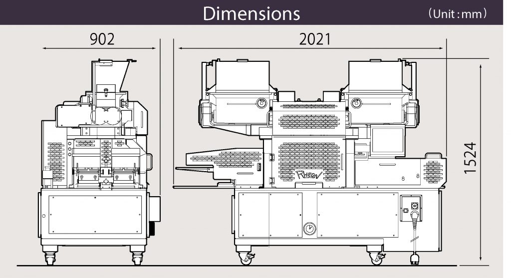 Rheon-WN-155-Double-Lane-dimenzije-1024x557